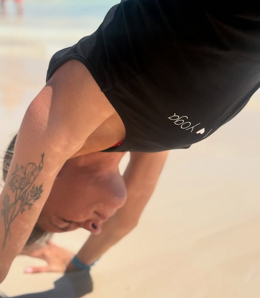 I Love Yoga Tank Black