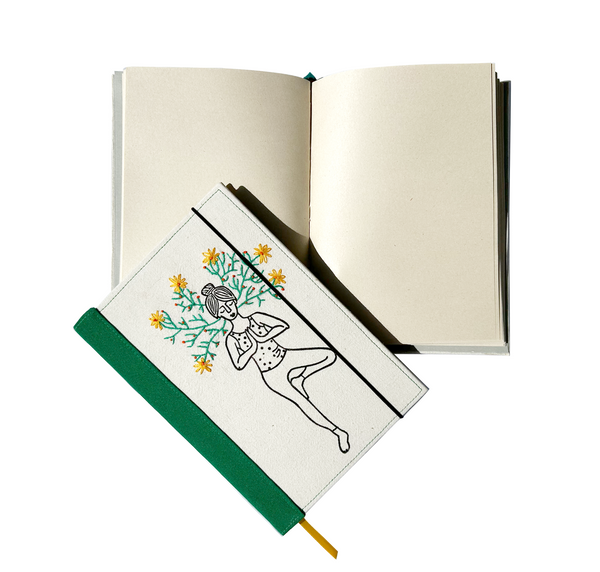 Handmade Yoga Journal Tree Pose
