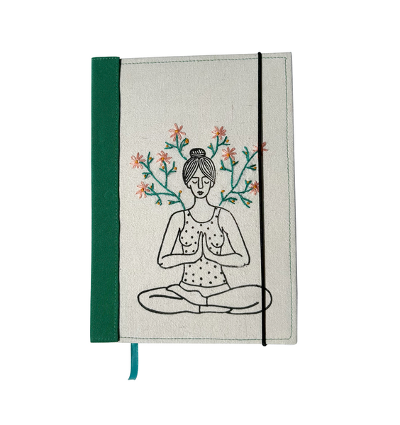 Handmade Yoga Journal Lotus Pose