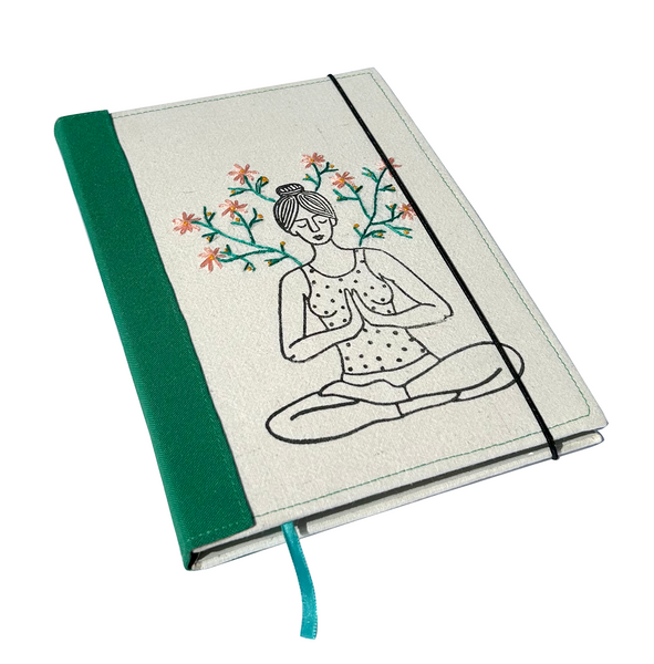 Handmade Yoga Journal Lotus Pose