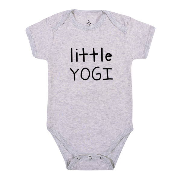 Little Yogi Grey Baby Onesie