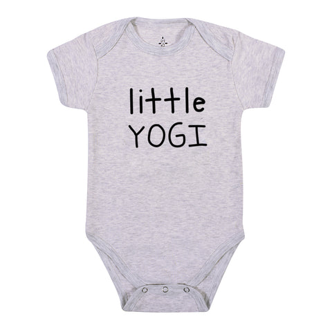 Little Yogi Grey Baby Onesie