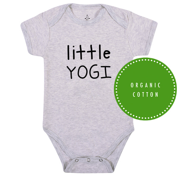 Little Yogi Grey Baby Onesie