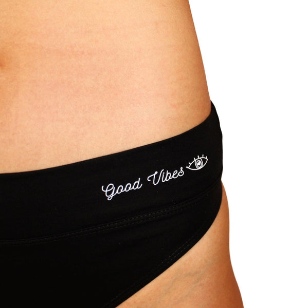 High Waisted Black Yoga Underwear for Women Organic Cotton Panties Undies Woman Gift. Undies, panties, feminist, high quality, organic cotton panties. XS to XXL sizes. Women knickers. Eco-friendly packaging. Bag gift. Good vibes. Soul searcher. Yoga undies. Feminist. Love yoga. Thong. Briefs. Lingerie. Undergarment. Boxers.