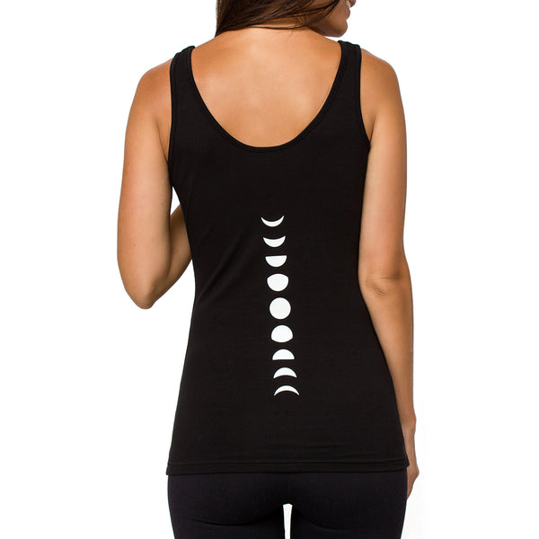 Organic Cotton Yoga Workout Tank Top minimalist Shirts Tops Tees Tanks for Women. Machine Wash Tanks with yoga prints; yoga shirts for women comfort & style; soft tshirts that move stretch with you through your yoga poses. Premium quality. Unique design. Ladies yoga apparel. Lightweight shirts. 2XL. XS. XXXL. XXL. M. L. S. XL. 3XL. Skin friendly. Black yoga t-shirt. Tagless. Plain. Moon phases. Tag-less. 