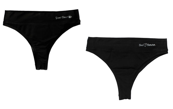 2 pack High Waisted Black Yoga Underwear for Women Organic Cotton Panties Undies Woman Gift. Undies, panties, feminist, high quality, organic cotton panties. XS to XXL sizes. Women knickers. Eco-friendly packaging. Bag gift. Good vibes. Soul searcher. Yoga undies. Feminist. Love yoga. Thong. Briefs. Lingerie. Undergarment. Boxers.