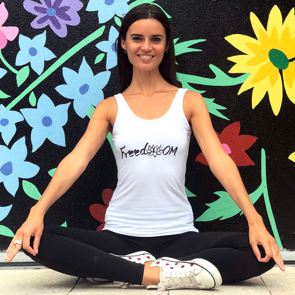 Organic Cotton Yoga Workout Tank Top minimalist Shirts Tops Tees Tanks for Women. Machine Wash Tanks with yoga prints; yoga shirts for women comfort & style; soft tshirts that move stretch with you through your yoga poses. Premium quality. Unique design. Ladies yoga apparel. Lightweight shirts. XS. S. M. L. XL. XXL. 2XL. XXXL. 3XL. Skin friendly. White yoga t-shirt. Tagless. Freedom. Tag-less. lotus flower