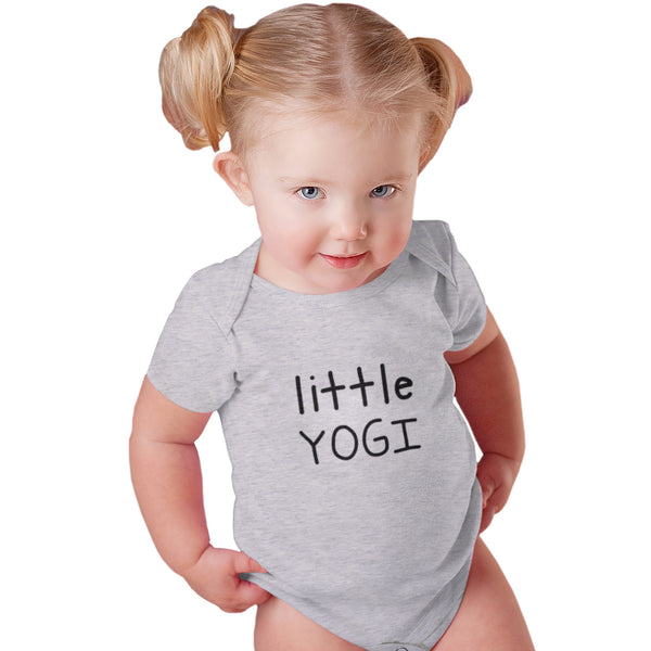 Little Yogi Grey Baby Onesie