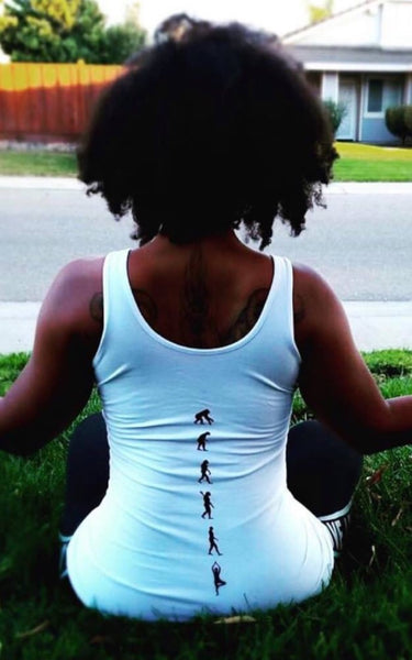White Yoga Evolution Tank Top
